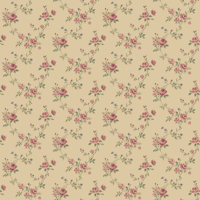 product image of sample floral trail red green wallpaper from the miniatures 2 collection by galerie wallcoverings 1 588
