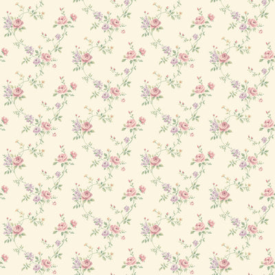 product image of sample floral trail pink purple wallpaper from the miniatures 2 collection by galerie wallcoverings 1 560