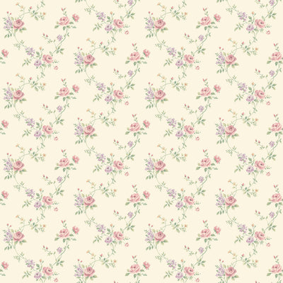 product image of sample floral trail pink purple wallpaper from the miniatures 2 collection by galerie wallcoverings 1 560