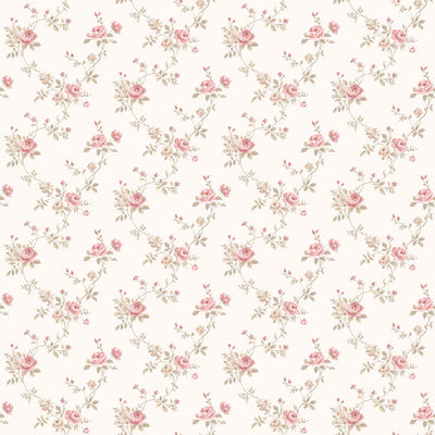 product image for Floral Trail Red/Ivory Wallpaper from the Miniatures 2 Collection by Galerie Wallcoverings 24