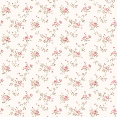 product image of sample floral trail red ivory wallpaper from the miniatures 2 collection by galerie wallcoverings 1 562