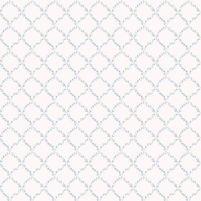 media image for Trellis Blue Wallpaper from the Miniatures 2 Collection by Galerie Wallcoverings 213
