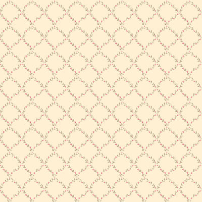 product image of sample trellis red brown wallpaper from the miniatures 2 collection by galerie wallcoverings 1 541