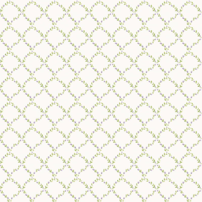 media image for sample trellis lilac green wallpaper from the miniatures 2 collection by galerie wallcoverings 1 236