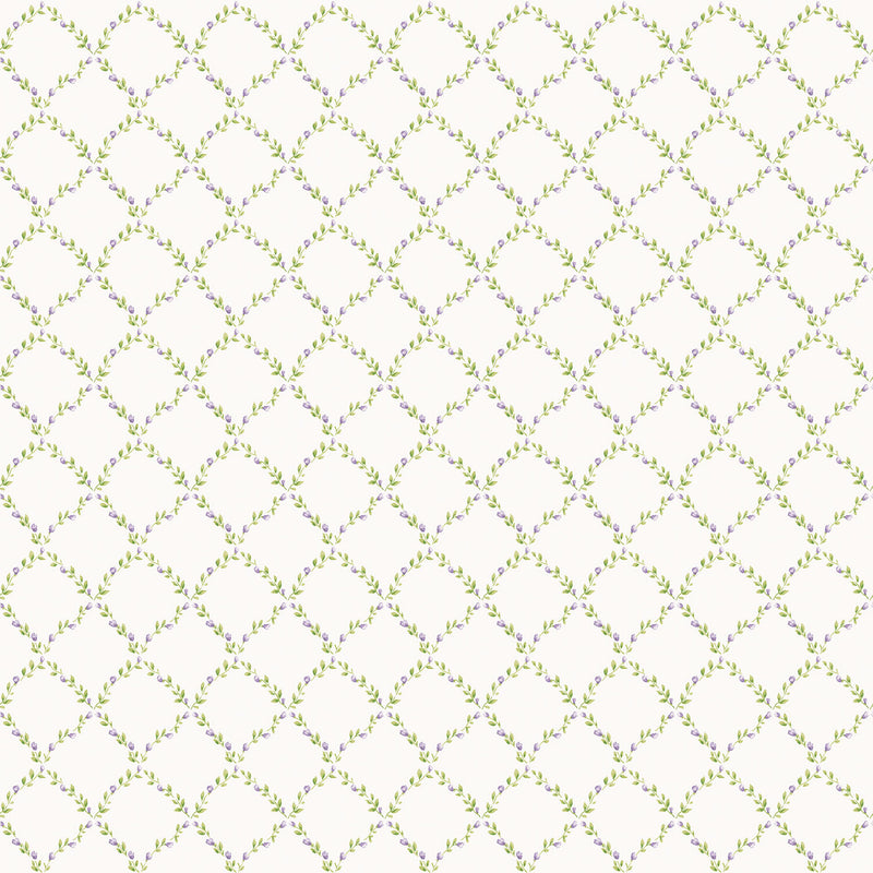 media image for sample trellis lilac green wallpaper from the miniatures 2 collection by galerie wallcoverings 1 257
