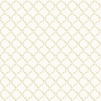 product image of Trellis Green/Yellow Wallpaper from the Miniatures 2 Collection by Galerie Wallcoverings 510