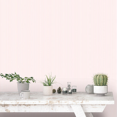 product image for Striped Pink/White Wallpaper from the Miniatures 2 Collection by Galerie Wallcoverings 39