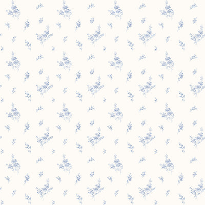 product image of sample tiny roses blue wallpaper from the miniatures 2 collection by galerie wallcoverings 1 556