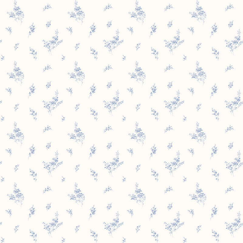 media image for sample tiny roses blue wallpaper from the miniatures 2 collection by galerie wallcoverings 1 236