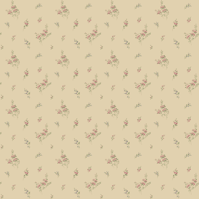 media image for Tiny Roses Pink Wallpaper from the Miniatures 2 Collection by Galerie Wallcoverings 298