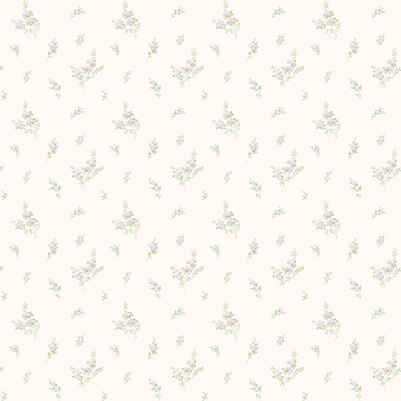 media image for sample tiny roses lilac green wallpaper from the miniatures 2 collection by galerie wallcoverings 1 25