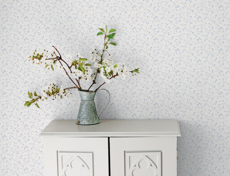 media image for Floral Vines Wallpaper from the Miniatures 2 Collection by Galerie Wallcoverings 275