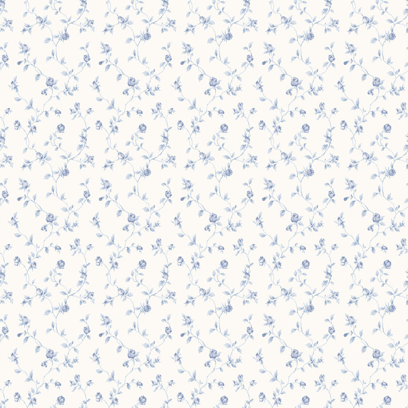 media image for sample trellis vines blue wallpaper from the miniatures 2 collection by galerie wallcoverings 1 221