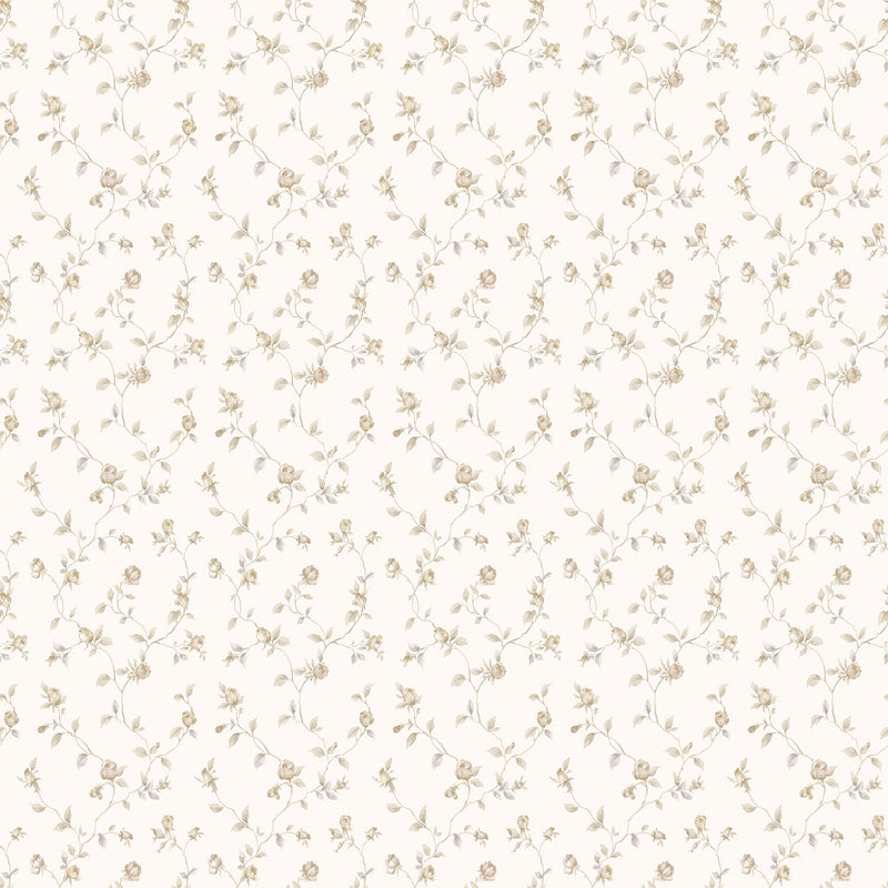 media image for sample trellis vines beige white wallpaper from the miniatures 2 collection by galerie wallcoverings 1 242