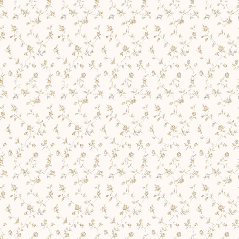 media image for sample trellis vines beige white wallpaper from the miniatures 2 collection by galerie wallcoverings 1 242