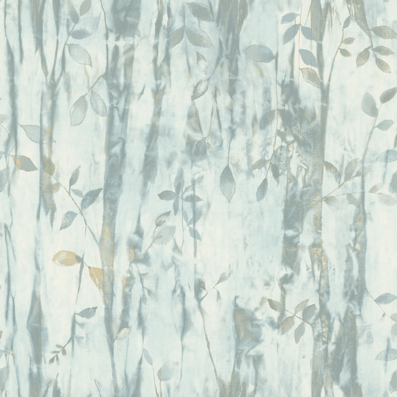 media image for Batik Leaves Aqua Wallpaper from the Atmosphere Collection by Galerie Wallcoverings 240