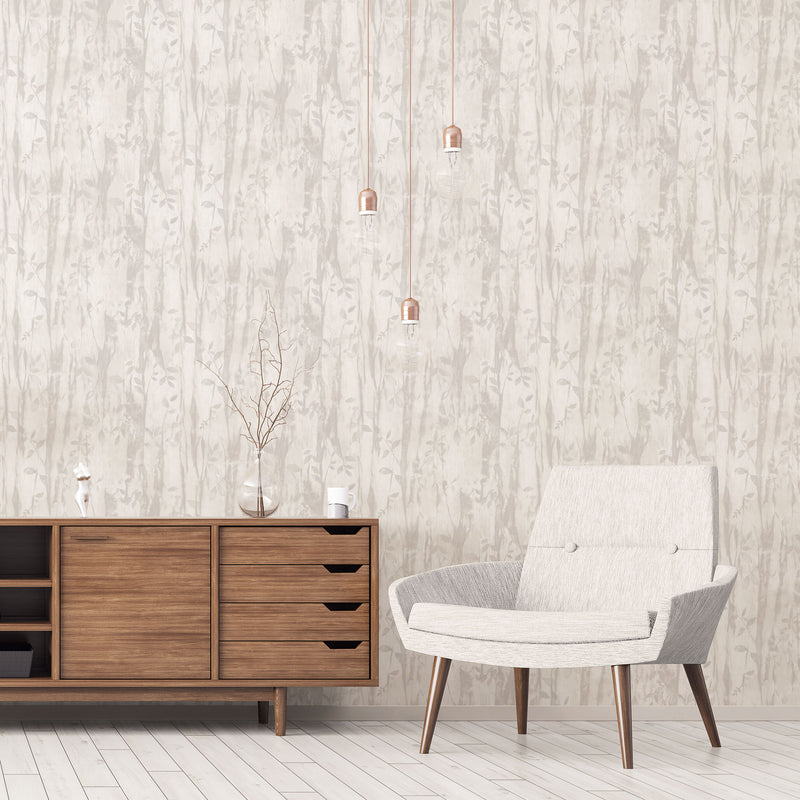 media image for Batik Leaves Beige Wallpaper from the Atmosphere Collection by Galerie Wallcoverings 247