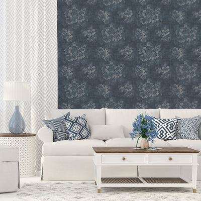product image for Mystic Floral Blue Wallpaper from the Atmosphere Collection by Galerie Wallcoverings 0