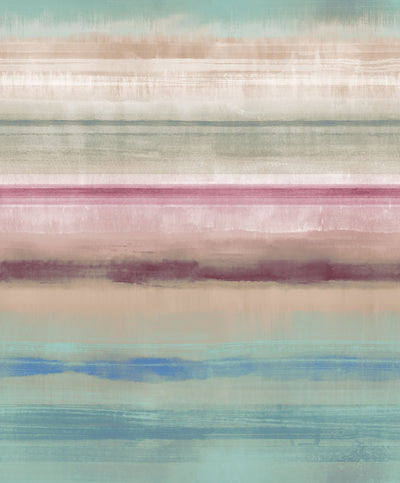 product image of Skye Stripe Turquoise/Magenta Wallpaper from the Atmosphere Collection by Galerie Wallcoverings 553