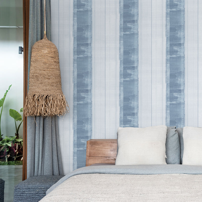 media image for Sublime Stripe Blue Wallpaper from the Atmosphere Collection by Galerie Wallcoverings 257