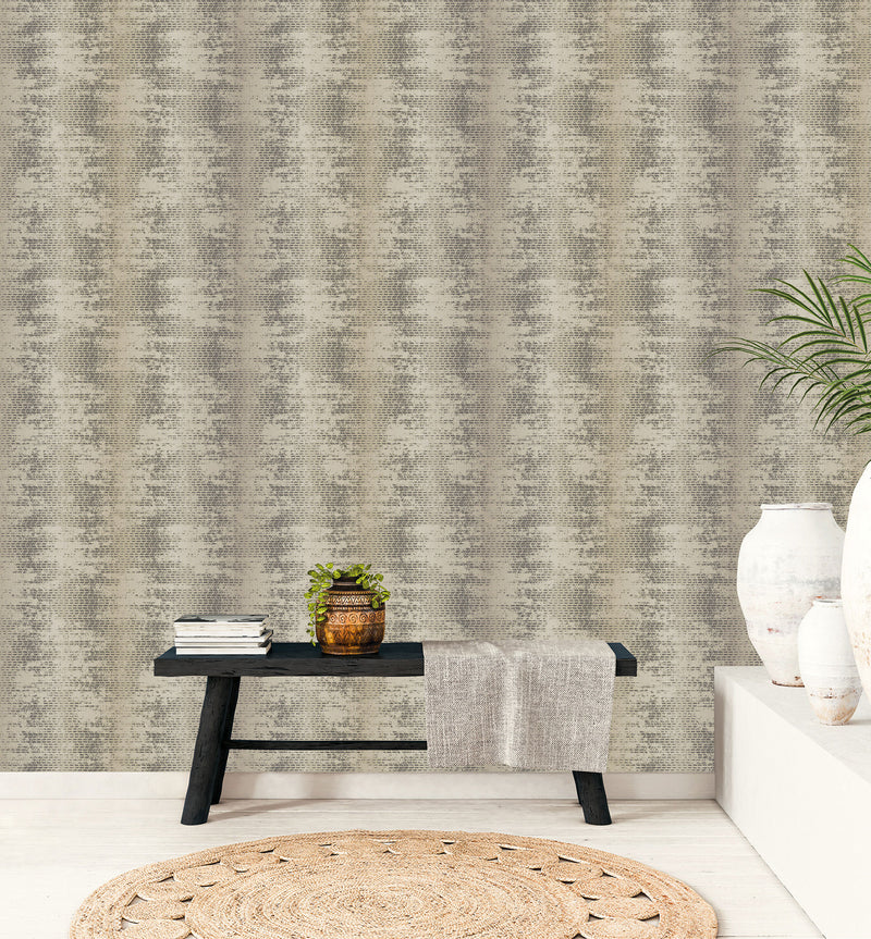 media image for Bazaar Weave Wallpaper in Taupe, Black from the Bazaar Collection by Galerie Wallcoverings 295