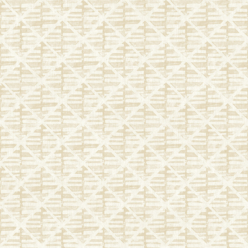 media image for Block Print Wallpaper in Beige from the Bazaar Collection by Galerie Wallcoverings 264