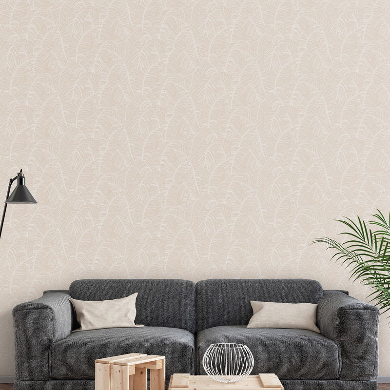 media image for Broadleaf Wallpaper in Neutral Taupe from the Bazaar Collection by Galerie Wallcoverings 244
