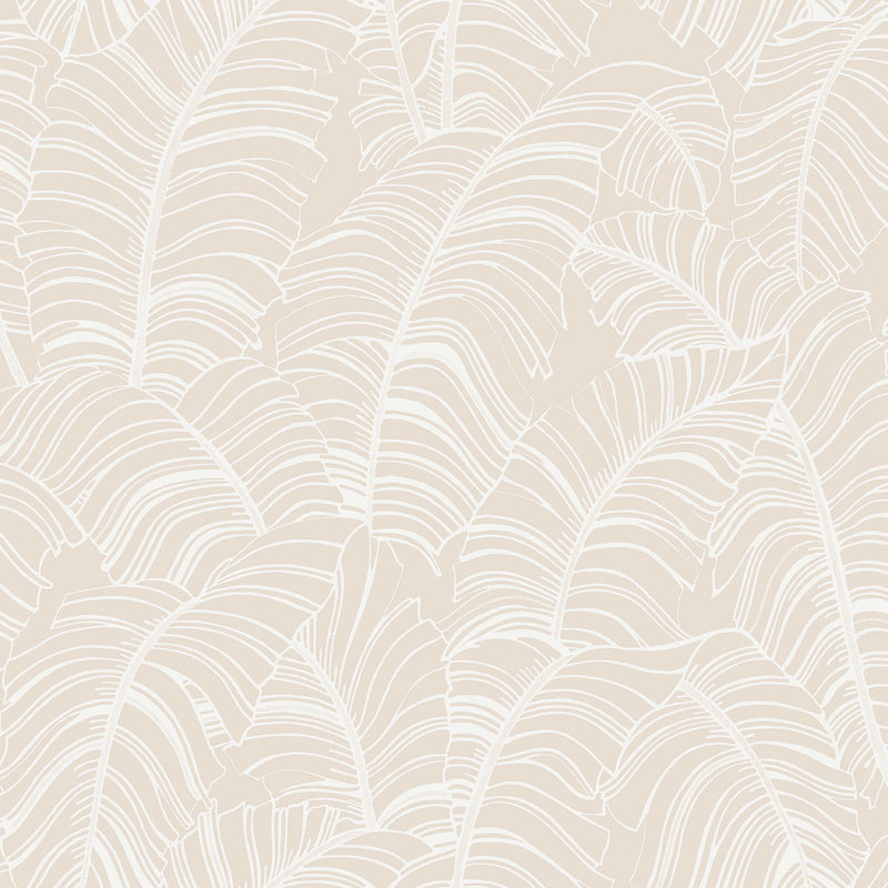 media image for Broadleaf Wallpaper in Neutral Taupe from the Bazaar Collection by Galerie Wallcoverings 253