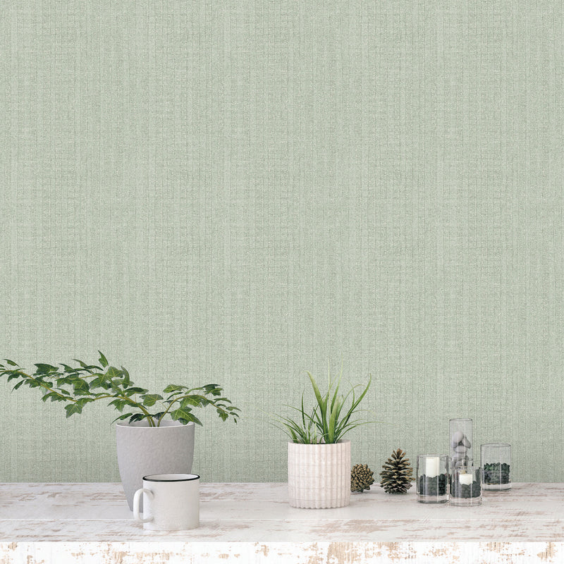 media image for Moss Stripe Wallpaper in Wasabi from the Bazaar Collection by Galerie Wallcoverings 243