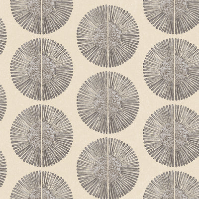 product image of Soleil Wallpaper in Beige, Charcoal from the Bazaar Collection by Galerie Wallcoverings 540