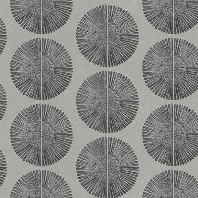product image of Soleil Wallpaper in Black, Grey from the Bazaar Collection by Galerie Wallcoverings 577