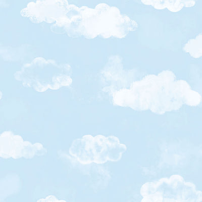 product image for Cloud Sky Blue Wallpaper from the Tiny Tots 2 Collection by Galerie Wallcoverings 2