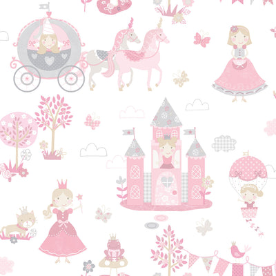 product image for Fairytale Pink/Grey Wallpaper from the Tiny Tots 2 Collection by Galerie Wallcoverings 31
