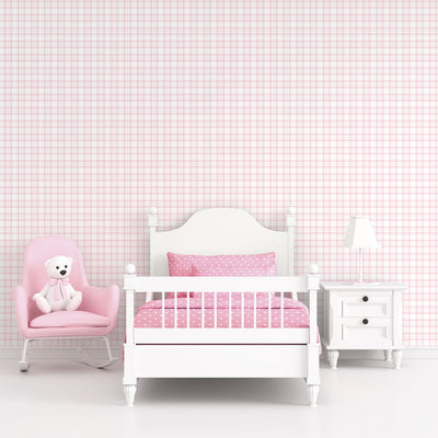 product image for Plaid Pink Wallpaper from the Tiny Tots 2 Collection by Galerie Wallcoverings 73