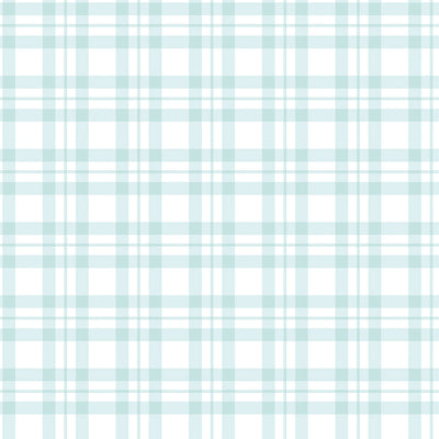 product image of Plaid Turquoise Wallpaper from the Tiny Tots 2 Collection by Galerie Wallcoverings 516