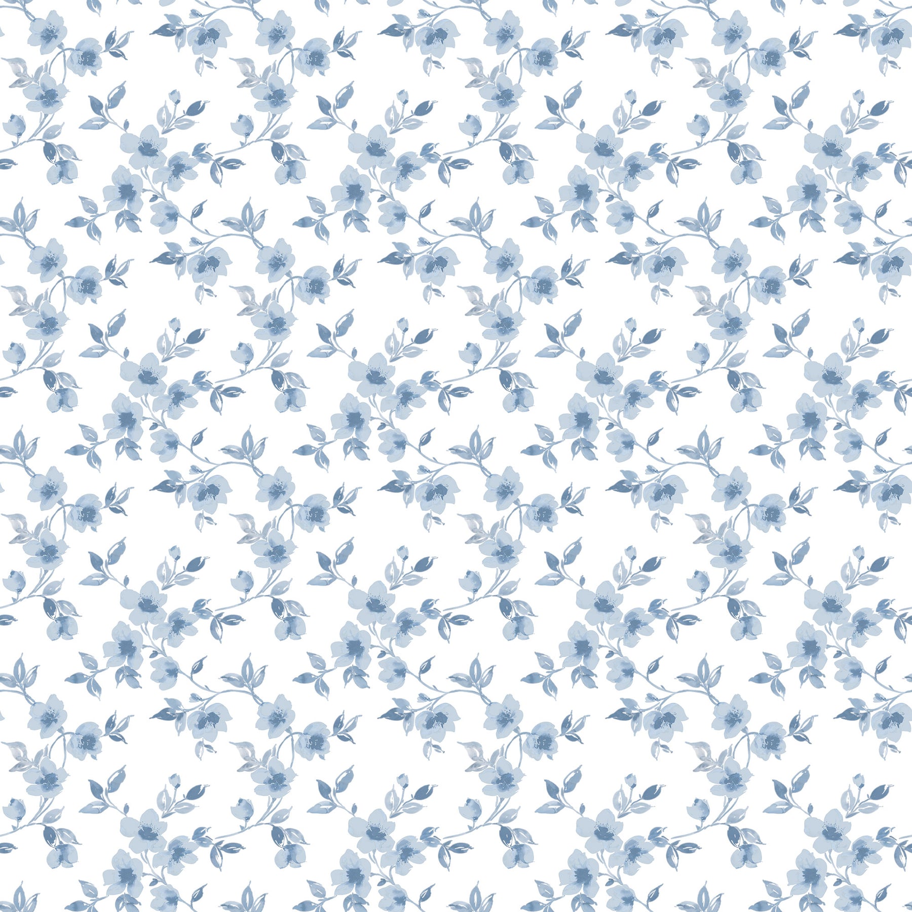 Shop Sample Anemone Mini Blue Wallpaper from the Secret Garden