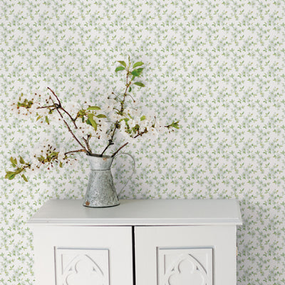 product image for Anemone Mini Duck Egg Wallpaper from the Secret Garden Collection by Galerie Wallcoverings 40