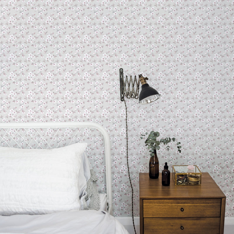 media image for Anemone Mini Grey Wallpaper from the Secret Garden Collection by Galerie Wallcoverings 227