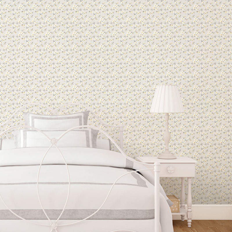 media image for Anemone Mini Light Grey Wallpaper from the Secret Garden Collection by Galerie Wallcoverings 223