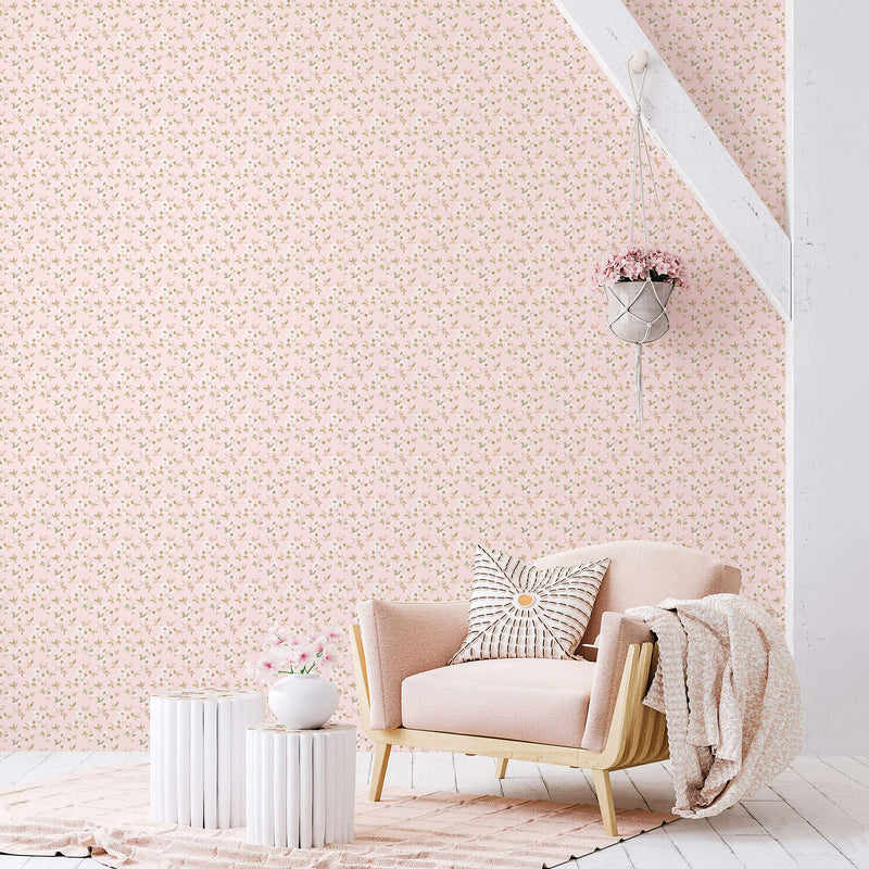 media image for Anemone Mini Pink Wallpaper from the Secret Garden Collection by Galerie Wallcoverings 241