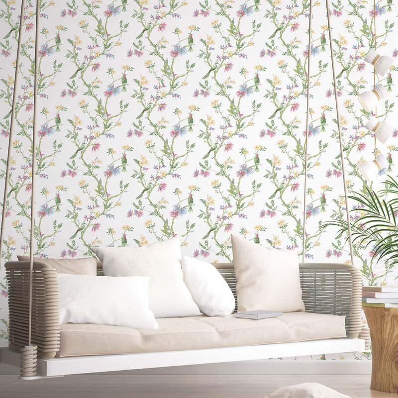 media image for Classic Bird Trail Fresh Wallpaper from the Secret Garden Collection by Galerie Wallcoverings 246