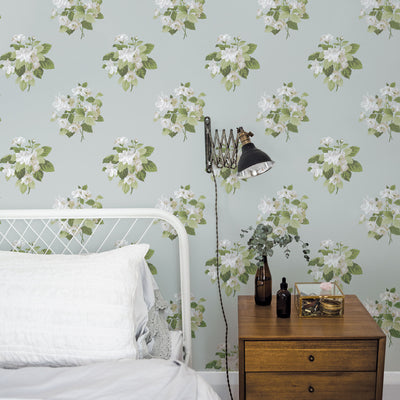 product image for Classic Bouquet Duck Egg Wallpaper from the Secret Garden Collection by Galerie Wallcoverings 40