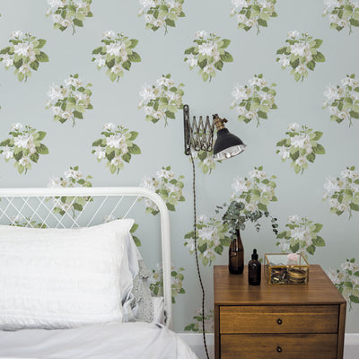 product image for Classic Bouquet Duck Egg Wallpaper from the Secret Garden Collection by Galerie Wallcoverings 40
