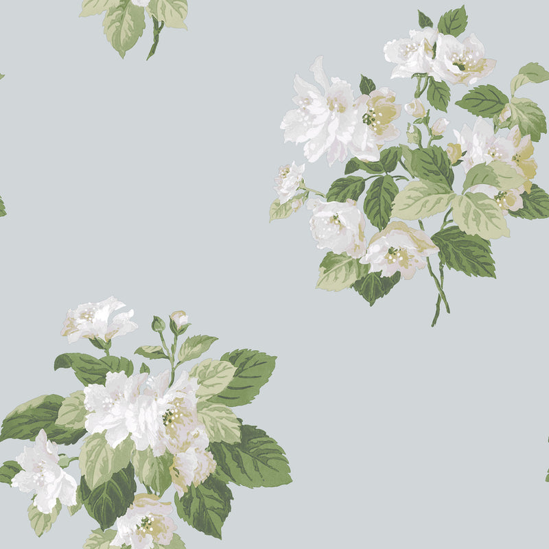 media image for Classic Bouquet Duck Egg Wallpaper from the Secret Garden Collection by Galerie Wallcoverings 244