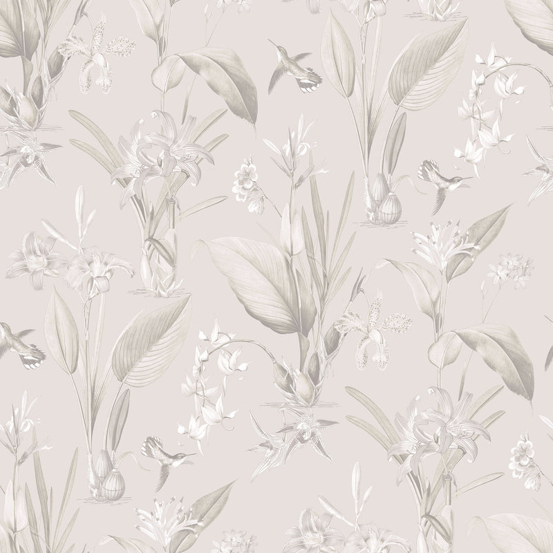 media image for sample cottage botanical beige wallpaper from the secret garden collection by galerie wallcoverings 1 299