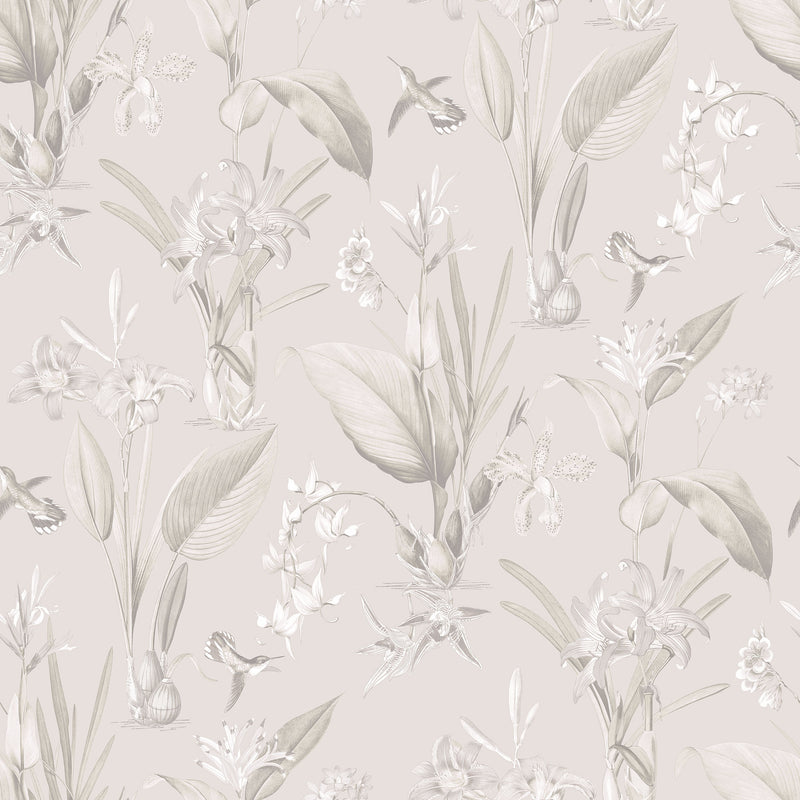 media image for Cottage Botanical Beige Wallpaper from the Secret Garden Collection by Galerie Wallcoverings 225