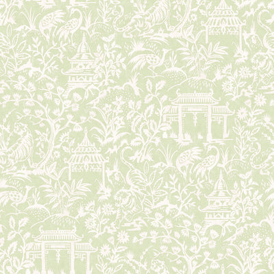 product image for Garden Toile Green Wallpaper from the Secret Garden Collection by Galerie Wallcoverings 9