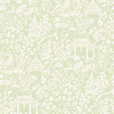 product image of Garden Toile Green Wallpaper from the Secret Garden Collection by Galerie Wallcoverings 583