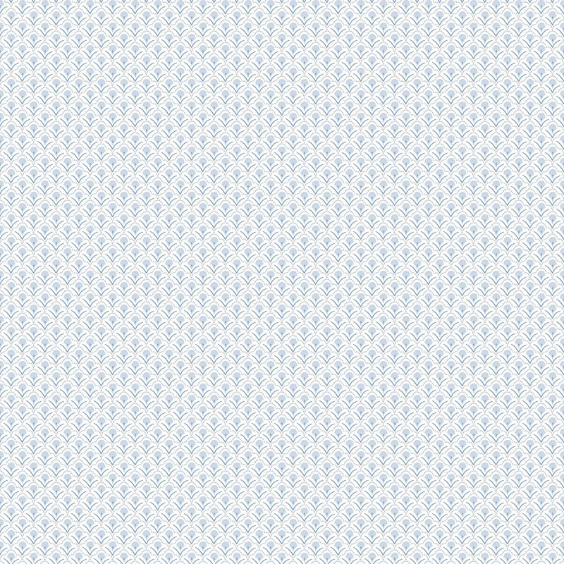 media image for sample secret scallop blue wallpaper from the secret garden collection by galerie wallcoverings 1 247