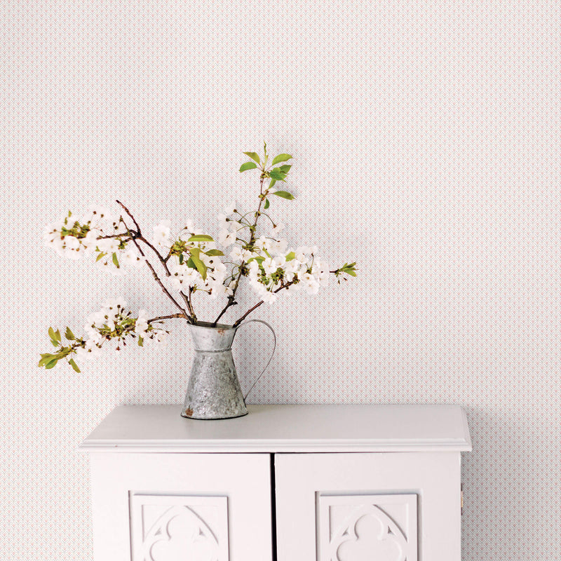 media image for Secret Scallop Pink Wallpaper from the Secret Garden Collection by Galerie Wallcoverings 277